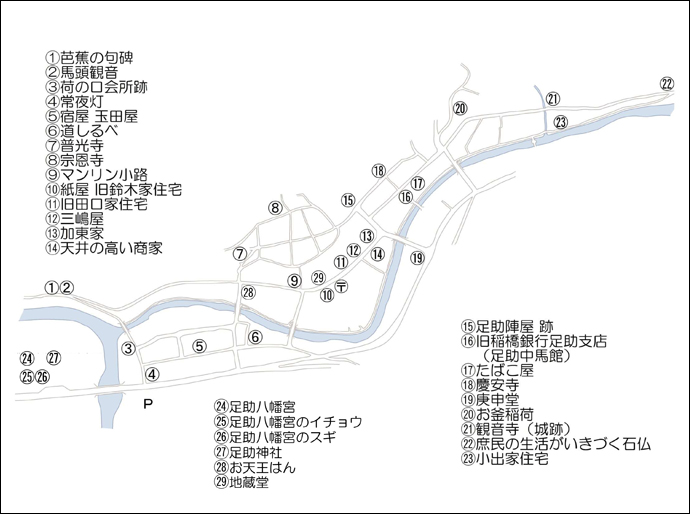 伝建地区主要スポットマップ