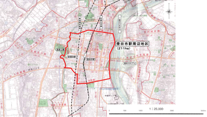 画像：豊田市駅周辺地区整備区域図