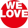 ロゴマーク　「WE LOVE ○○」パターン01