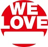 ロゴマーク　「WE LOVE ○○」パターン02