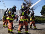 写真　消防の訓練の様子01