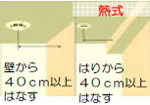 画像：天井取付け　熱式