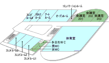 画像：青少年相談センター2階