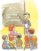 イラスト 審議会の様子