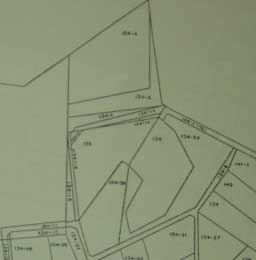 画像：地籍図の例（地籍調査後）