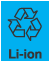 画像：リチウムイオン電池のリサイクルマーク