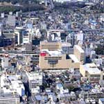 写真：上空から見た豊田市の街並み