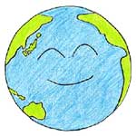 図：笑顔の地球