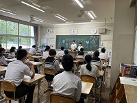 トヨタ工業学園生が下山中学生と交流（2023年）