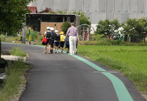 写真：通学路の様子