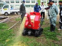 貸出用の竹粉砕機