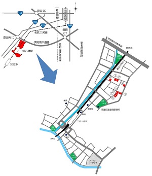 豊田花園土地区画整理事業　分譲宅地位置図