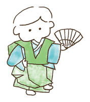 第3次豊田市文化芸術振興計画　イメージイラスト01　狂言