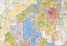 画像：豊田都市計画総括図〔農業振興地域・農用地区域参考表示〕のイメージイラスト