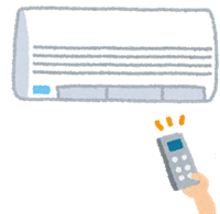 画像：エアコンのイラスト