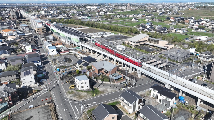 名鉄三河線若林駅付近　写真