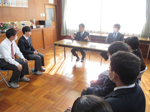 市長さんとふれあう会（高岡中学校）　12月17日（水曜日）