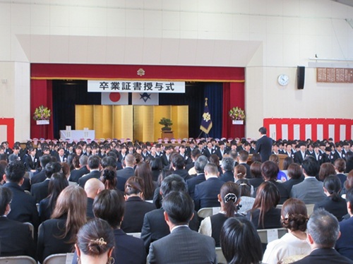 高橋中学校卒業証書授与式　3月6日（金曜日）