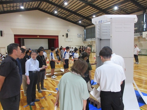上郷中学校避難所開設訓練　8月29日（土曜日）