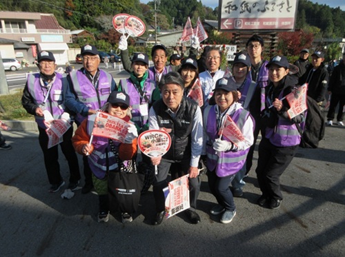 フォーラムエイト・ラリージャパン2025 リエゾン応援活動（小原地区）　11月8日（土曜日）