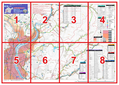 地図面（表）8分割図
