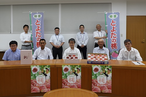 JAあいち豊田桃部会表敬訪問　6月28日（火曜日）