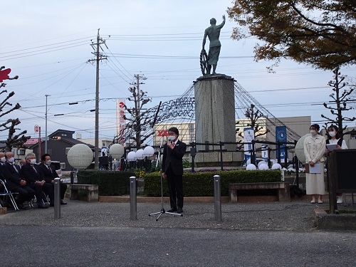 11月19日（土曜日）　三河上郷駅　イルミネーション点灯式