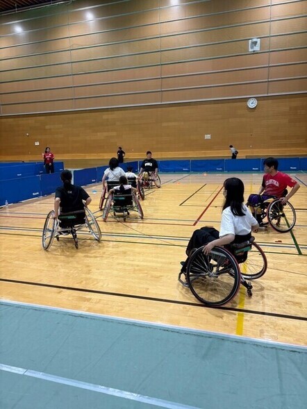 車いすバスケ体験