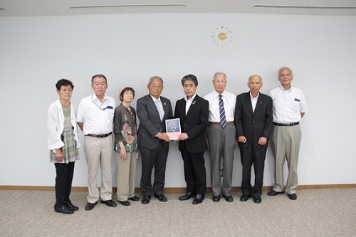 市戦没者遺族連合会による聞き書き集の発刊報告　7月6日（木曜日）