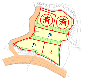 分譲地の地図