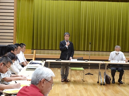 前林地域会議へ諮問（第9次総合計画）と意見交換　8月18日（金曜日）