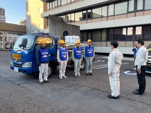 能登地方へ給水車両を派遣　1月2日（火曜日）