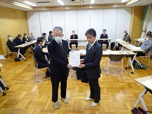 浄水地域会議から答申（第9次総合計画）と意見交換　1月10日（水曜日）