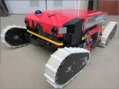 消防用ロボット展示