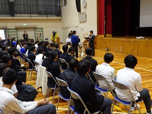 保見中学校　市長さんとふれあう会　11月7日（木曜日）
