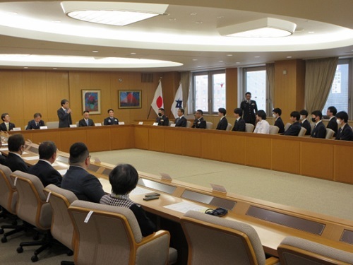 自衛官募集相談員委嘱式及び自衛隊入隊予定者激励会　3月13日（木曜日）