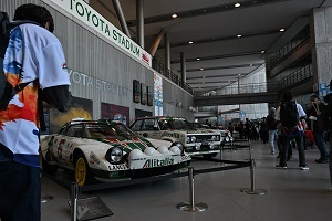 往年のラリーカー展示