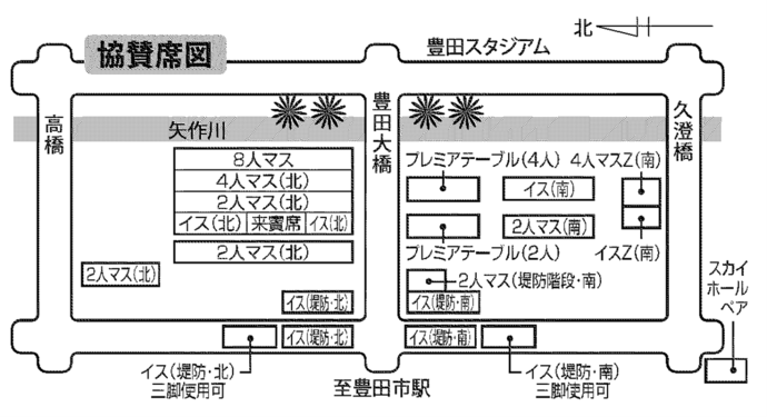 協賛席図