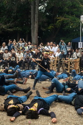 地元の祭りで披露した演技