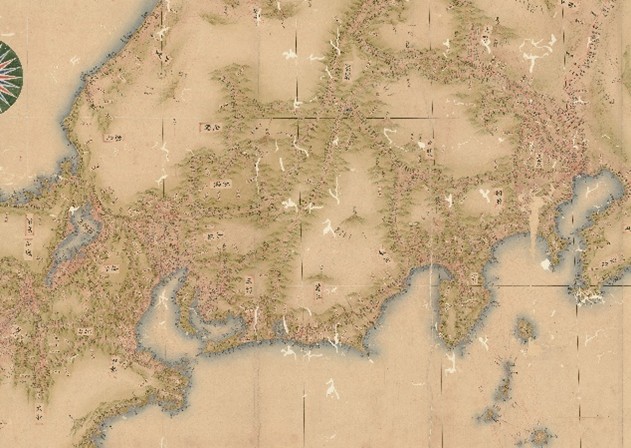 重要文化財 伊能小図(部分)(ゼンリンミュージアム蔵)