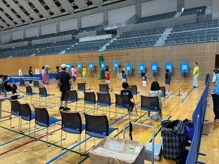 当日の様子 スポーツ吹矢