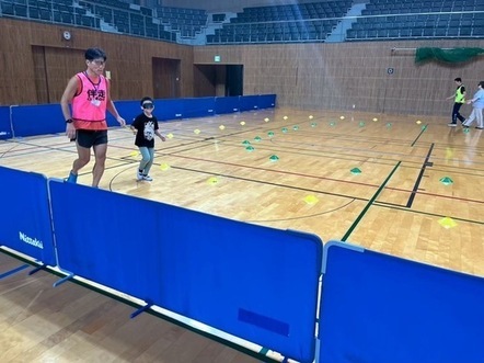 当日の様子 ブラインドランニング