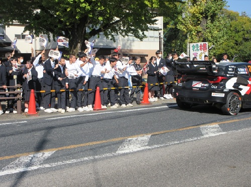 フォーラムエイト・ラリージャパン2025 リエゾン応援活動（足助地区）　11月7日（金曜日）