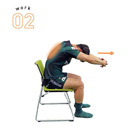 work02　背中のストレッチ