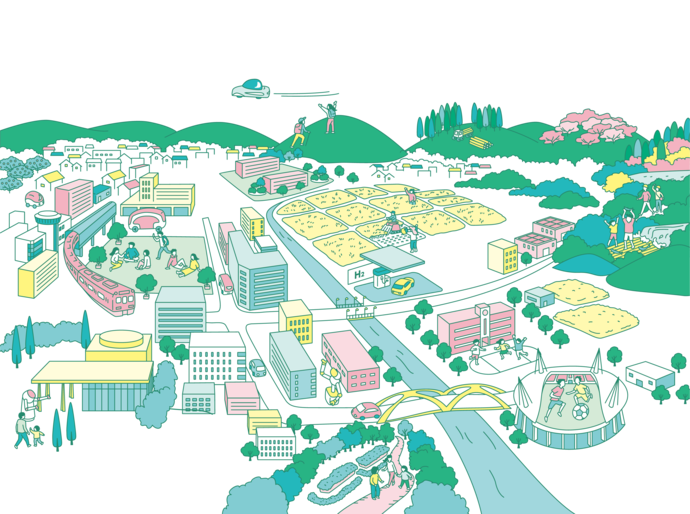 第9次総合計画のイメージイラスト