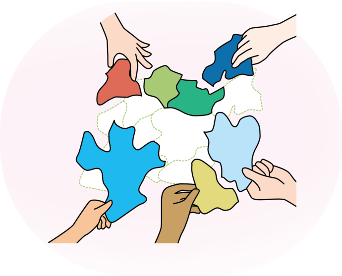 多様な価値を表現するイラスト