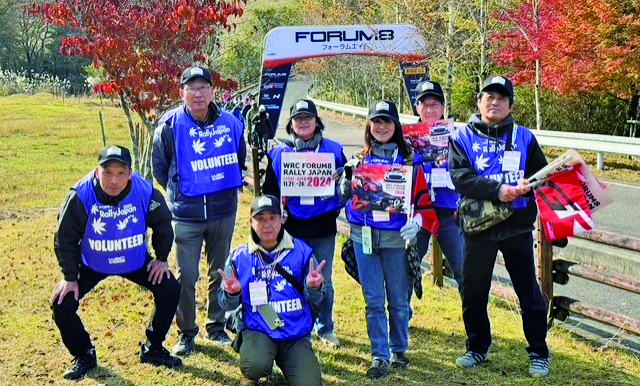 ラリージャパン2024のボランティアメンバー