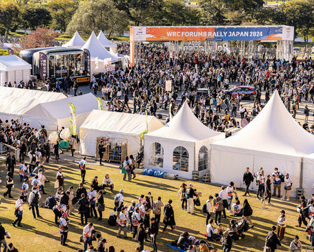 昨年のラリージャパン2024の豊田スタジアムの会場の様子