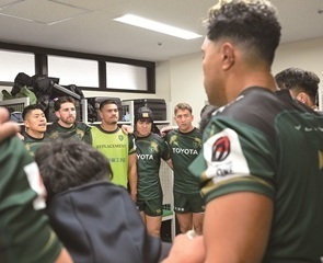 トヨタヴェルブリッツ選手の円陣