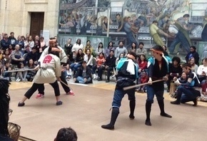 2017年、デトロイト美術館で行った親善イベントでの交流の様子